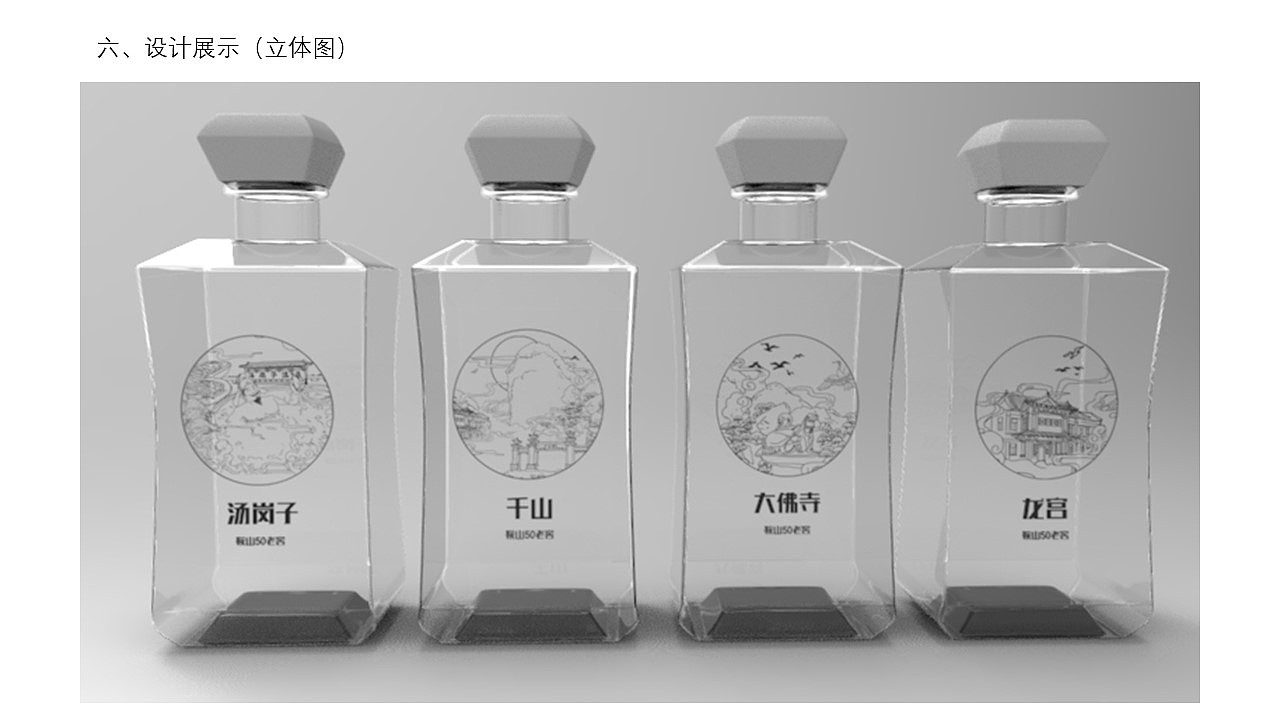 大学期间工作室作品(酒类包装)鞍山老窖