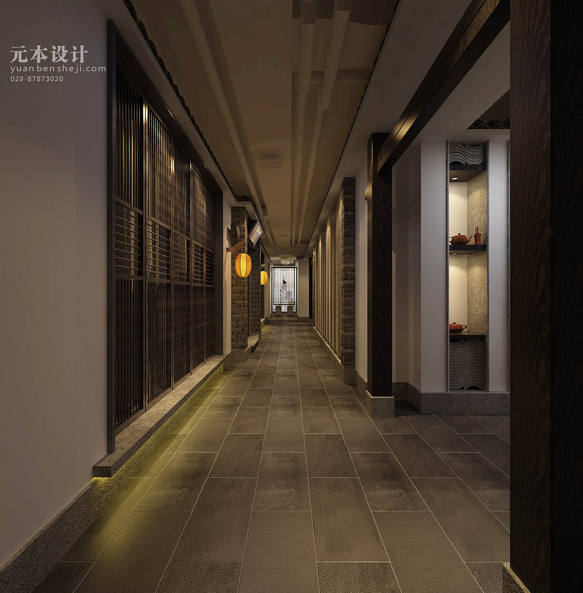 【西安】元本设计--茶缘会所（图ZMjMwNjA2NjQ=） - 家装设计 - 站酷设计师yuanbensheji原创素材 - 站酷ZCOOL