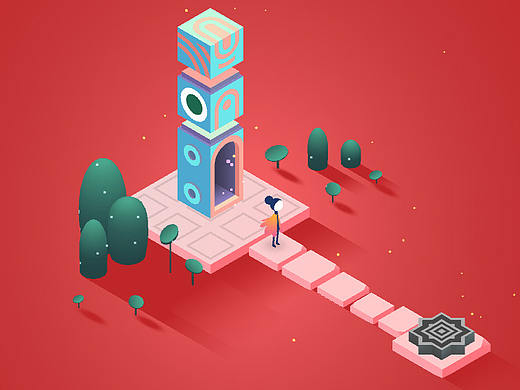 C4D临摹纪念碑谷2