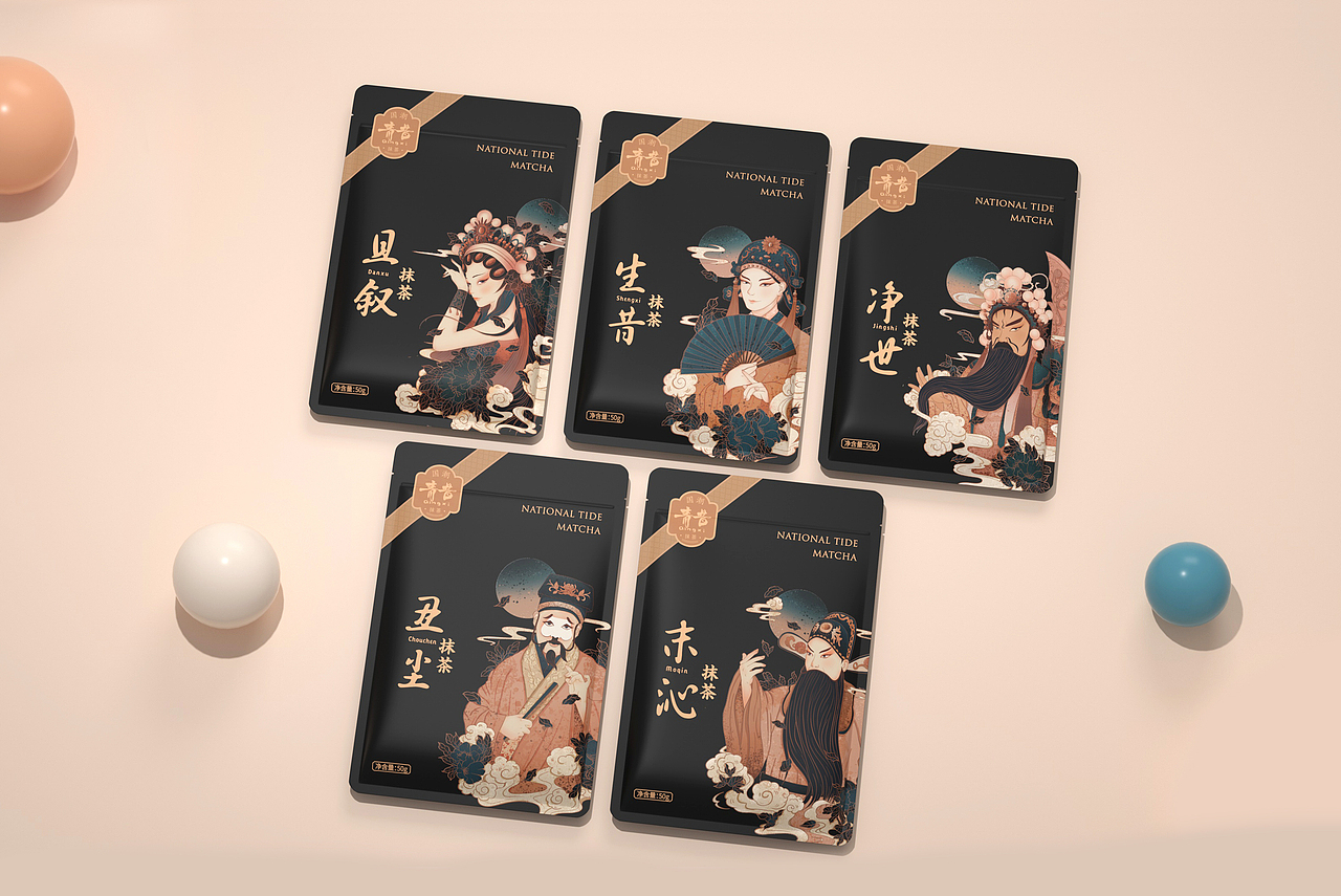 唯悟品牌 ×青昔国潮抹茶｜包装设计