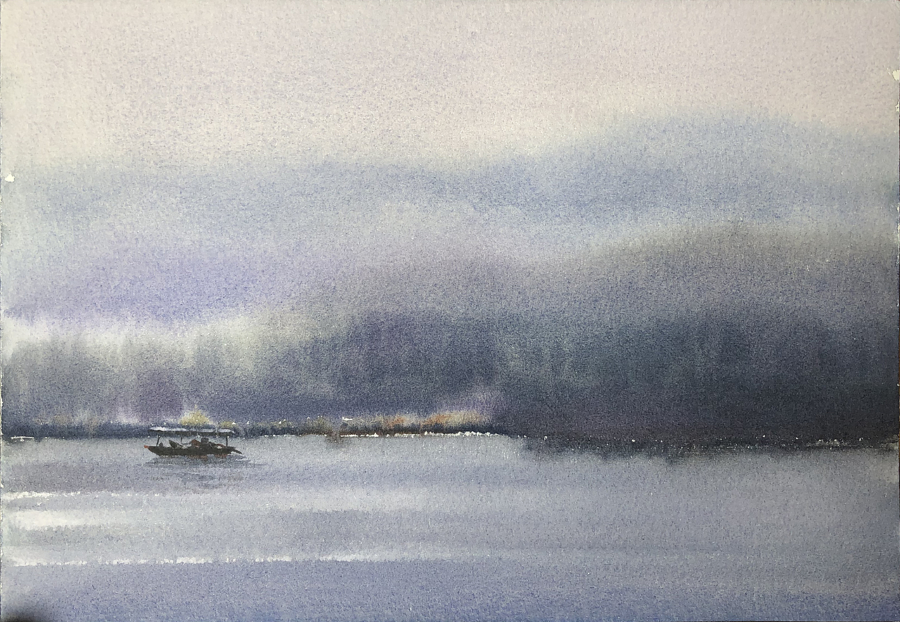 那些年画的西湖（图ZMjQ5MTE0ODU2） - 绘画 - 站酷设计师孙小良的水彩画原创素材 - 站酷ZCOOL