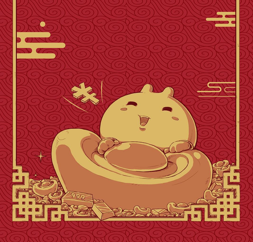 春节年货物料（图ZNjc5ODY3NDQ=） - 商业插画 - 站酷设计师zombiekong原创素材 - 站酷ZCOOL