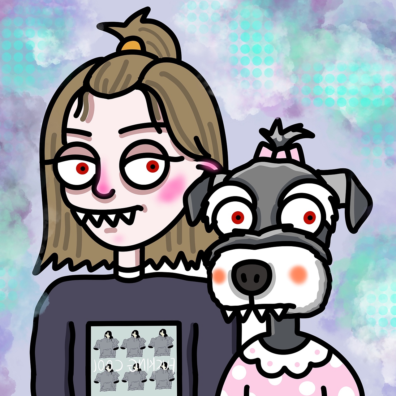 《红眼病百人斩斩斩》（图ZMjcxOTE1MTQ0） - 艺术插画 - 站酷设计师毛毛毛毛密密麻麻原创素材 - 站酷ZCOOL