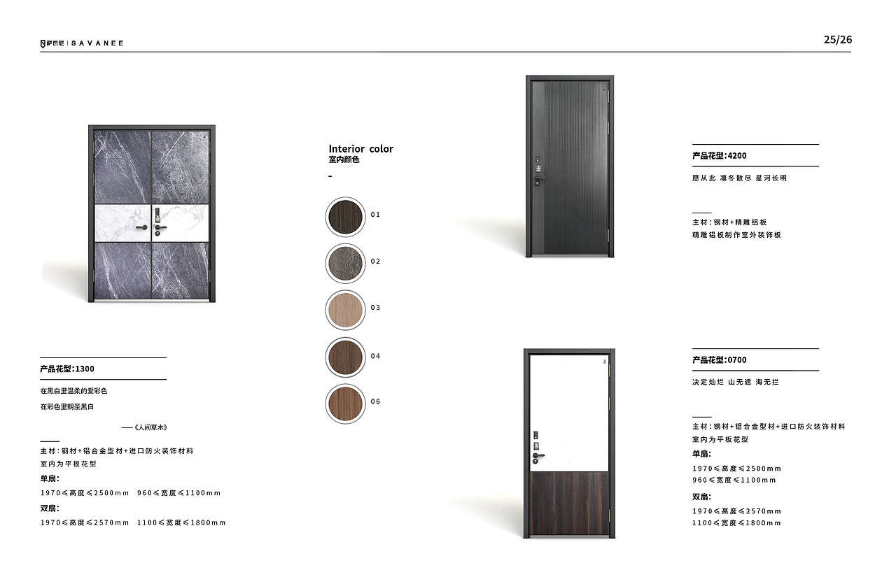 画册 | 萨瓦尼高端入户门宣传画册(防盗门画册)