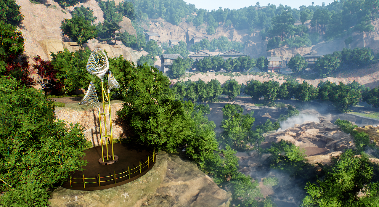 UE5/UE4山东淄博潭溪山数字景区