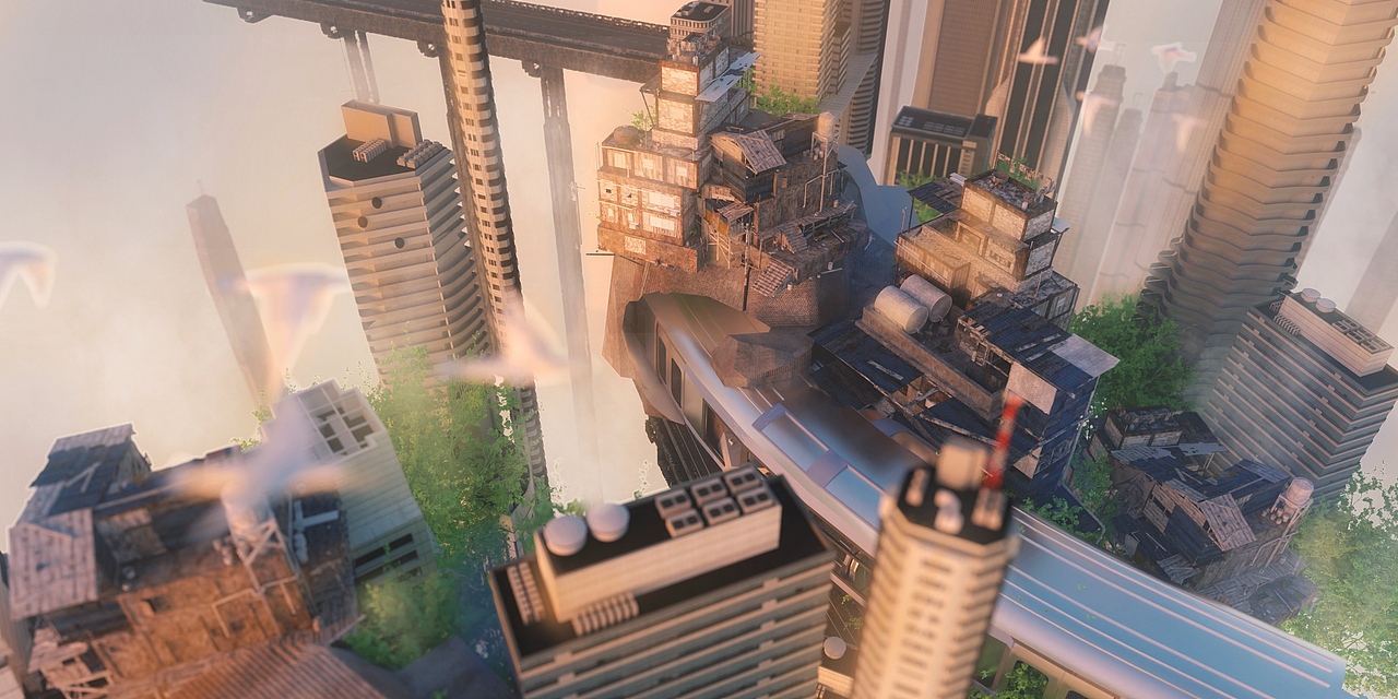 山城森林 C4D大场景（图ZMzA1NTI5NDQ4） - 场景 - 站酷设计师谢一白YANA原创素材 - 站酷ZCOOL