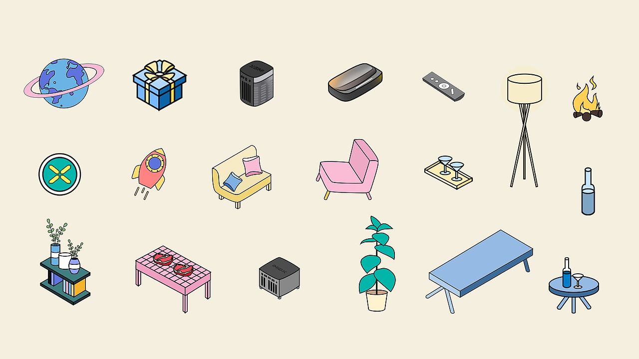 极米五一活动宣传物料（图ZMjA2OTkxMTk2） - 商业插画 - 站酷设计师芋泥麻薯酱原创素材 - 站酷ZCOOL