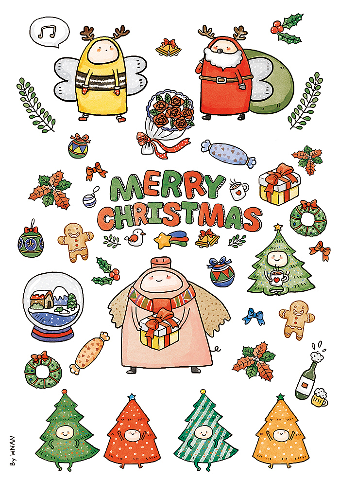 手账贴纸|插画|商业插画|wnan_原创作品-站酷zcool