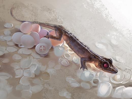 蜥蜴（个人主页-ZMjY4MDYxNDQ=） - 儿童插画 - 站酷设计师B丶lackman原创素材 - 站酷ZCOOL