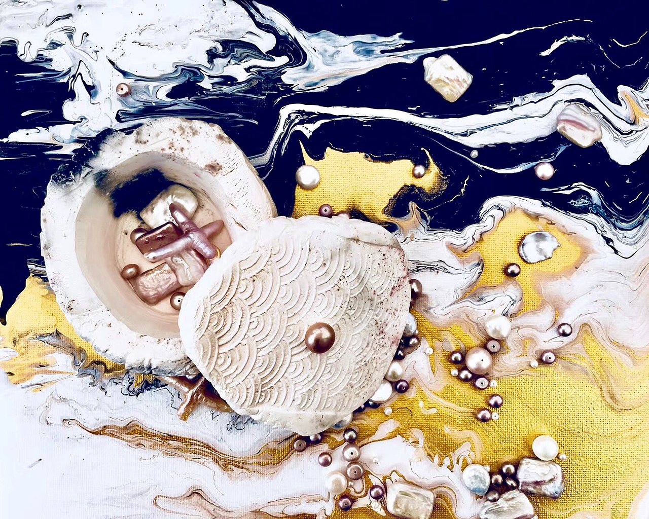 北溟珍珠系列之「妆奁」7系 「玄霜」