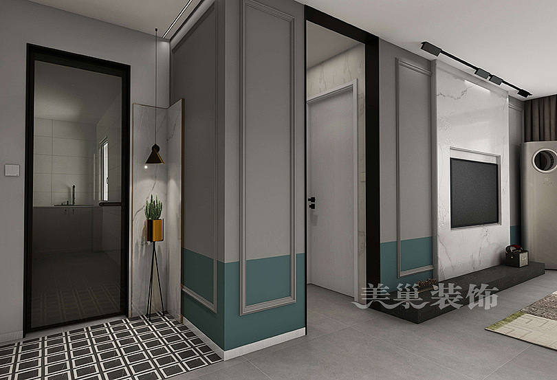 郑州正商启盛华庭84平两室装修现代轻奢风效果图（图ZMjAzNjQ2ODQ4） - 家装设计 - 站酷设计师郑州美巢装饰原创素材 - 站酷ZCOOL