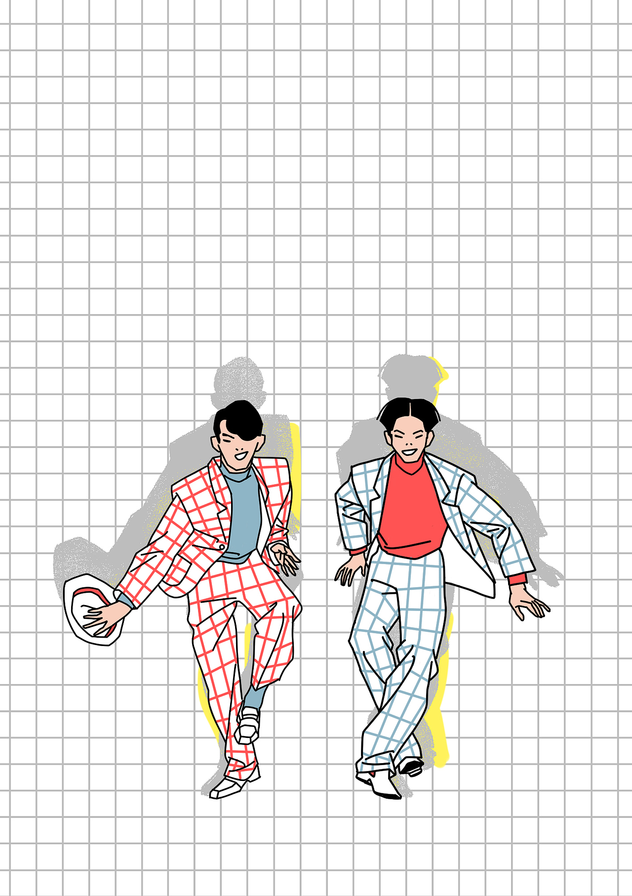 不如跳舞 1980's DISCO!（图ZOTI1ODI4NDQ=） - 商业插画 - 站酷设计师苏童Amy原创素材 - 站酷ZCOOL
