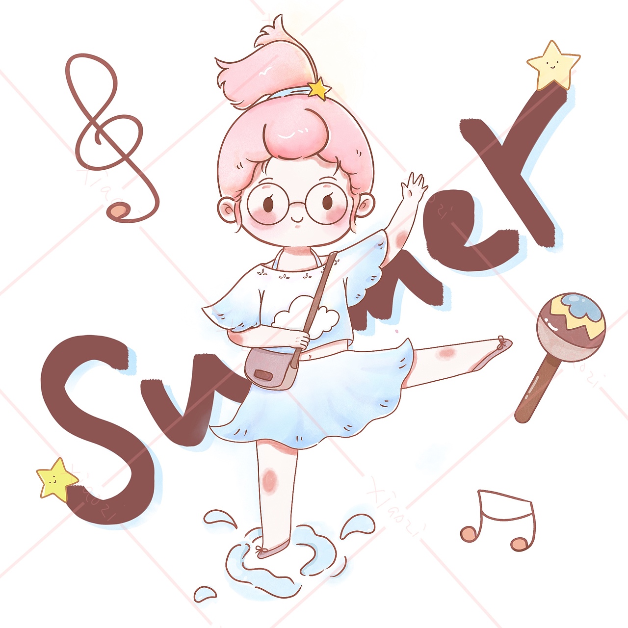 q版夏季人物系列图