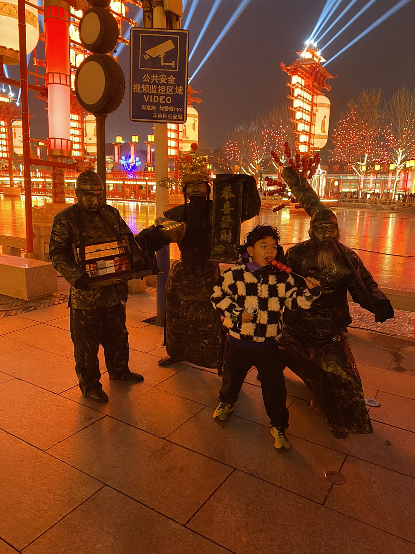 老北京铜人行为艺术18301442046小焦