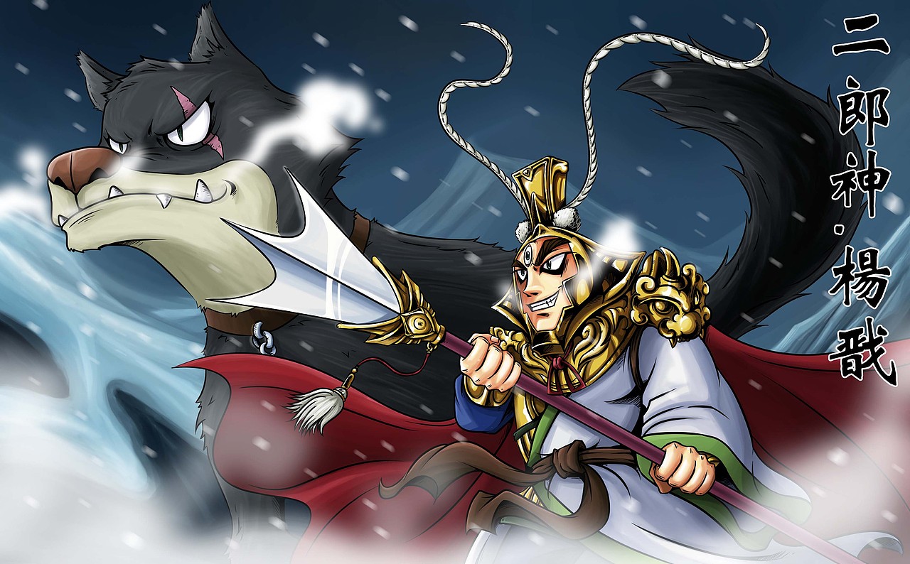 原创封神人物二郎神杨戬