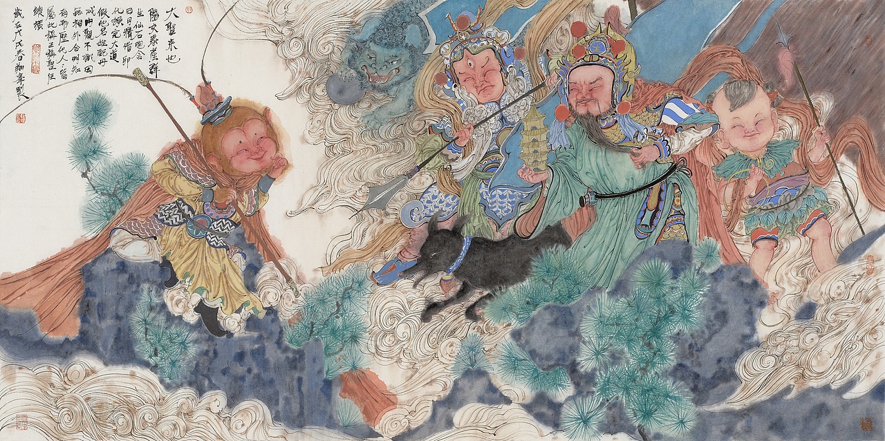 大闹天宫（图ZMjYyNDA2Nzky） - 商业插画 - 站酷设计师李翔峰羽原创素材 - 站酷ZCOOL