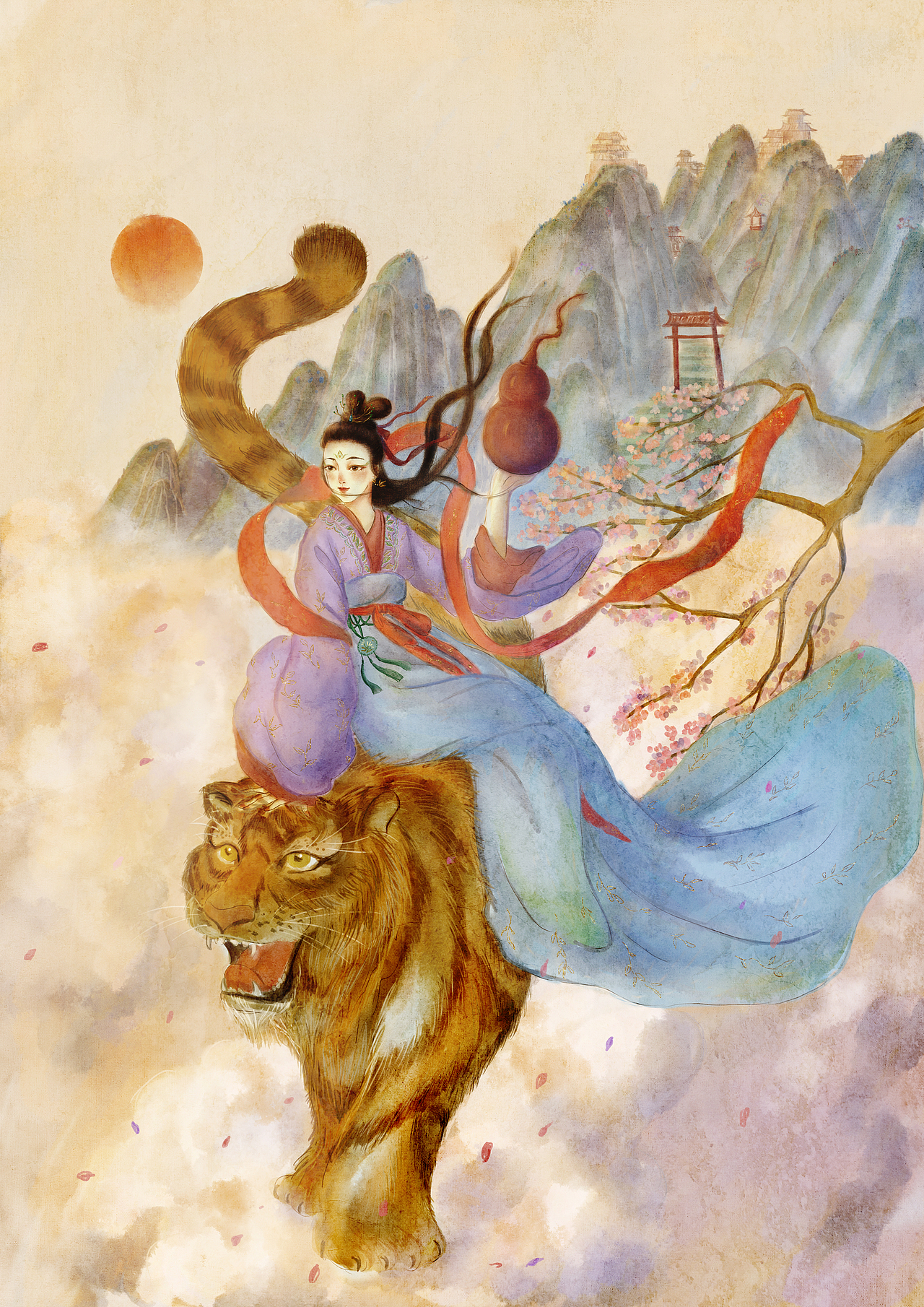 中国风虎年插画（图ZMjcyMjQyNzky） - 商业插画 - 站酷设计师图漾原创素材 - 站酷ZCOOL