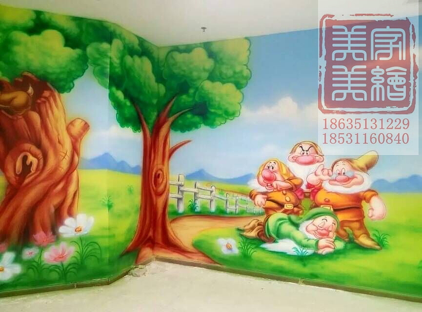 太原幼儿园墙体彩绘墙绘手绘作品欣赏（图ZNDUxNjcxMjg=） - 其他平面 - 站酷设计师太原墙绘太原手绘原创素材 - 站酷ZCOOL