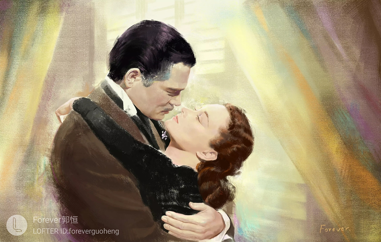 厚涂练习——乱世佳人|插画|创作习作|forever郭恒_原创作品-站酷