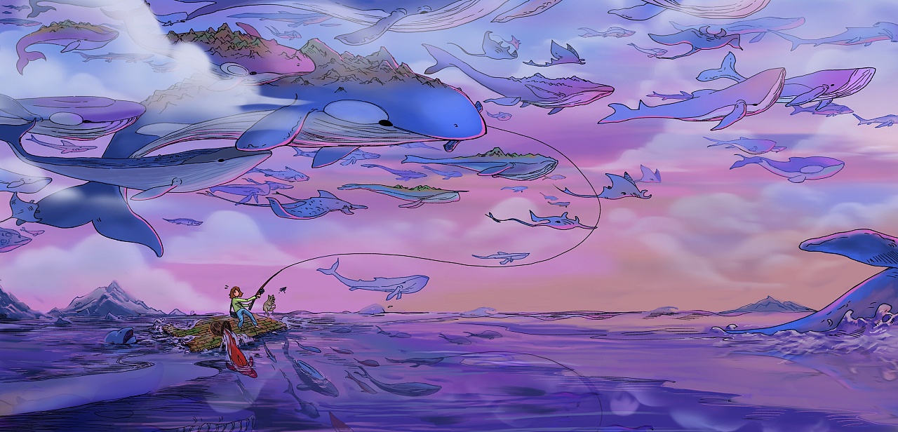 大鱼|插画|商业插画|ivan一万 - 原创作品 - 站酷 (zcool)