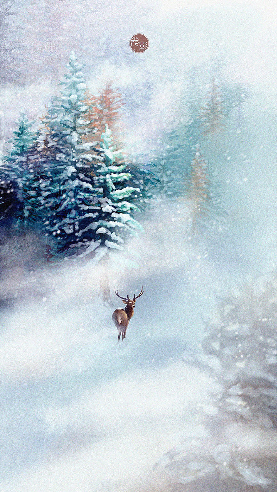 鹿回头_插画师光影摇曳-站酷zcool