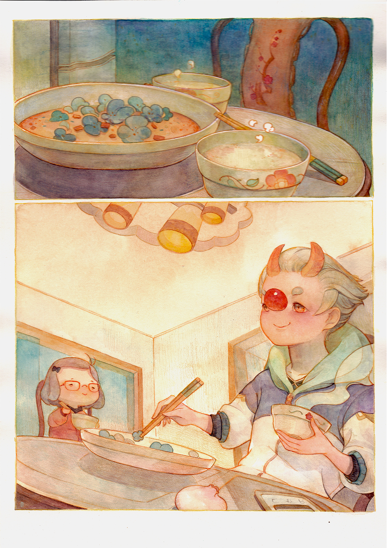 毕设故事《知恩》（图ZMTE2MjY2ODY0） - 中/长篇漫画 - 站酷设计师小盐疤原创素材 - 站酷ZCOOL