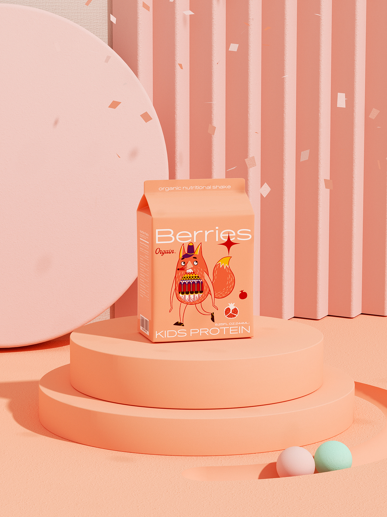 Orgain奶昔包装设计