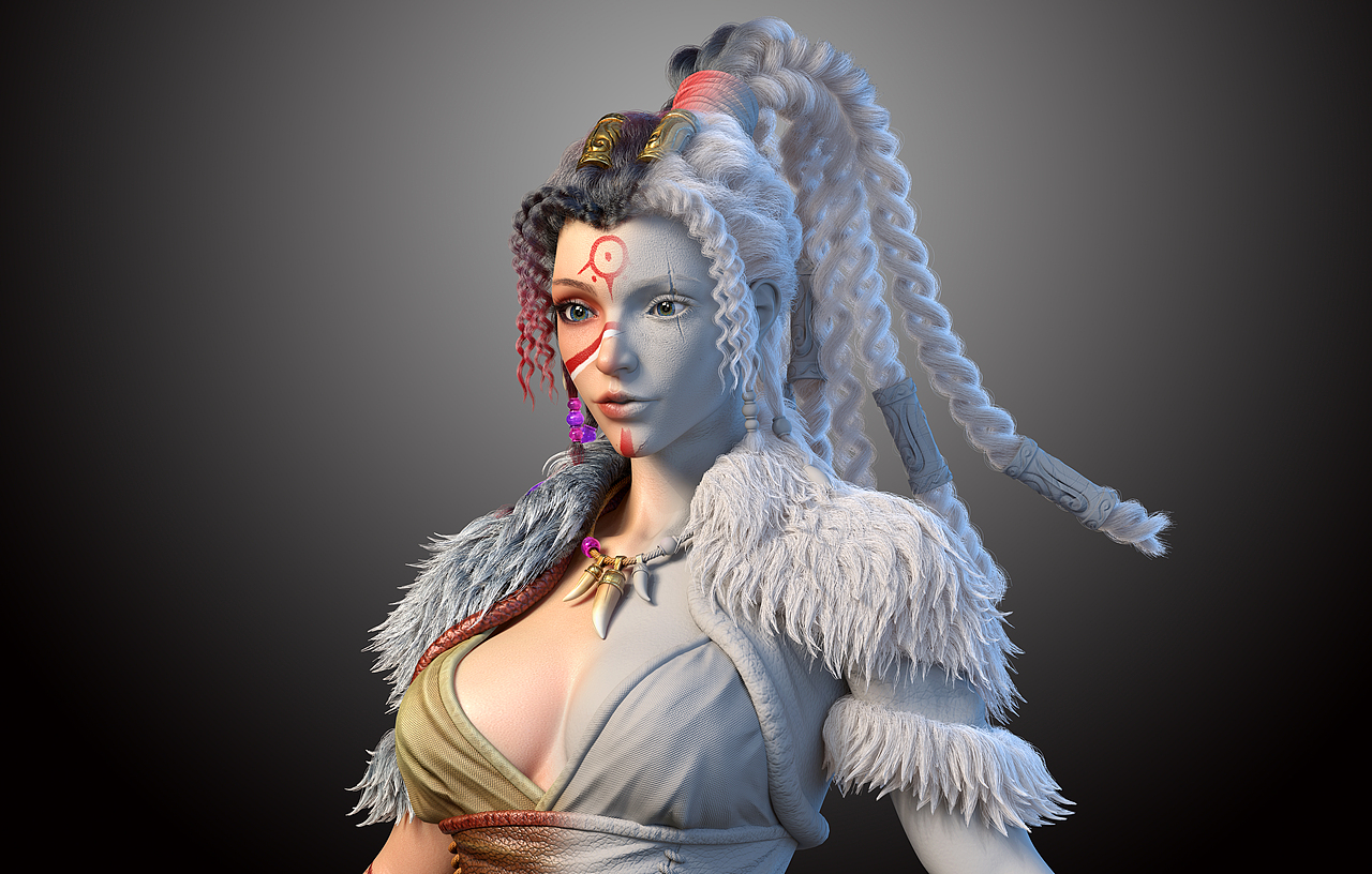 女战士（图ZMjkzMjU0Njky） - 人物/生物 - 站酷设计师毅毅毅毅原创素材 - 站酷ZCOOL