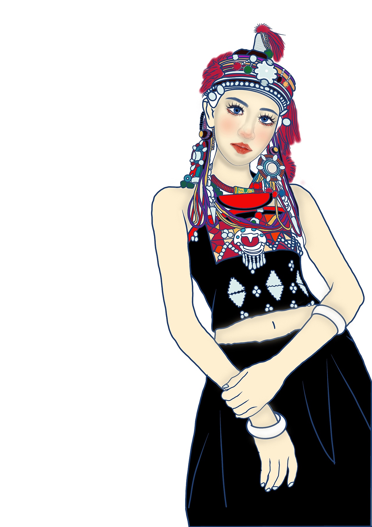 云南少数民族|插画|商业插画|unicorn坷 - 原创作品 - 站酷 (zcool)