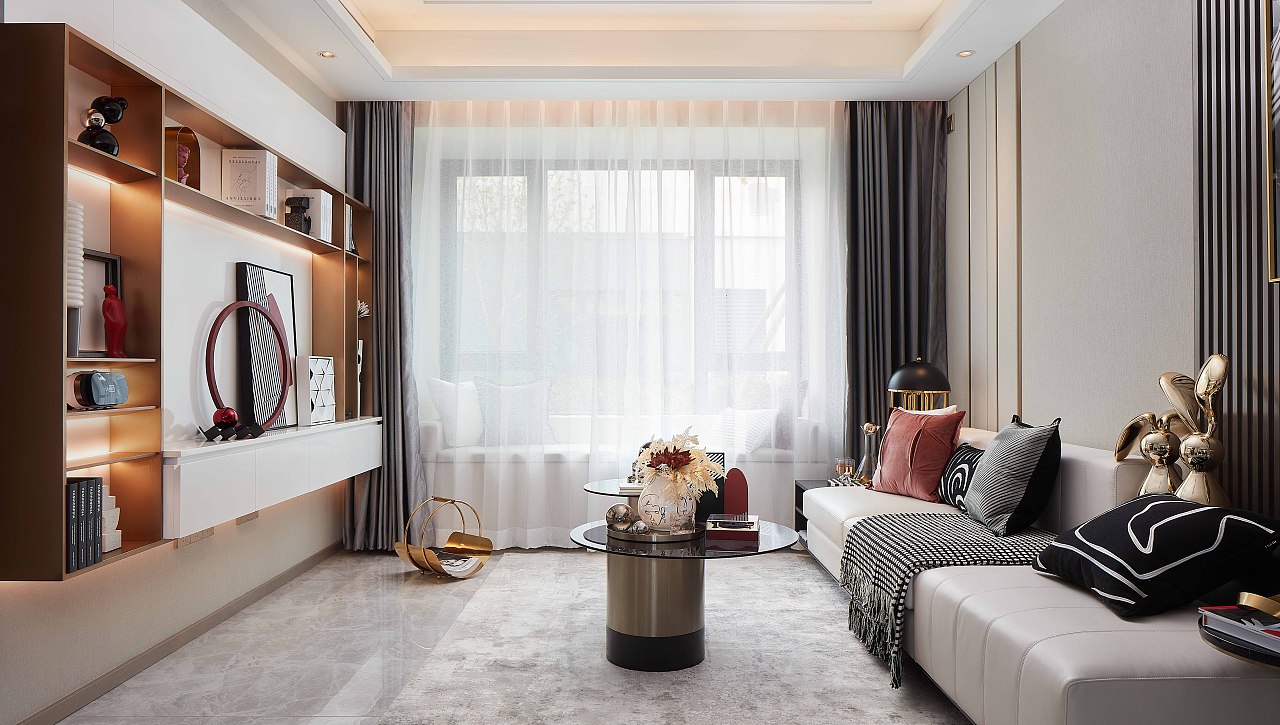 设计师以探索生活的趣味以及居住的意义,于浮躁的社会中淬炼富有情怀的美学厚度,为业主建立入则宁静,出则繁华的诗意家园。