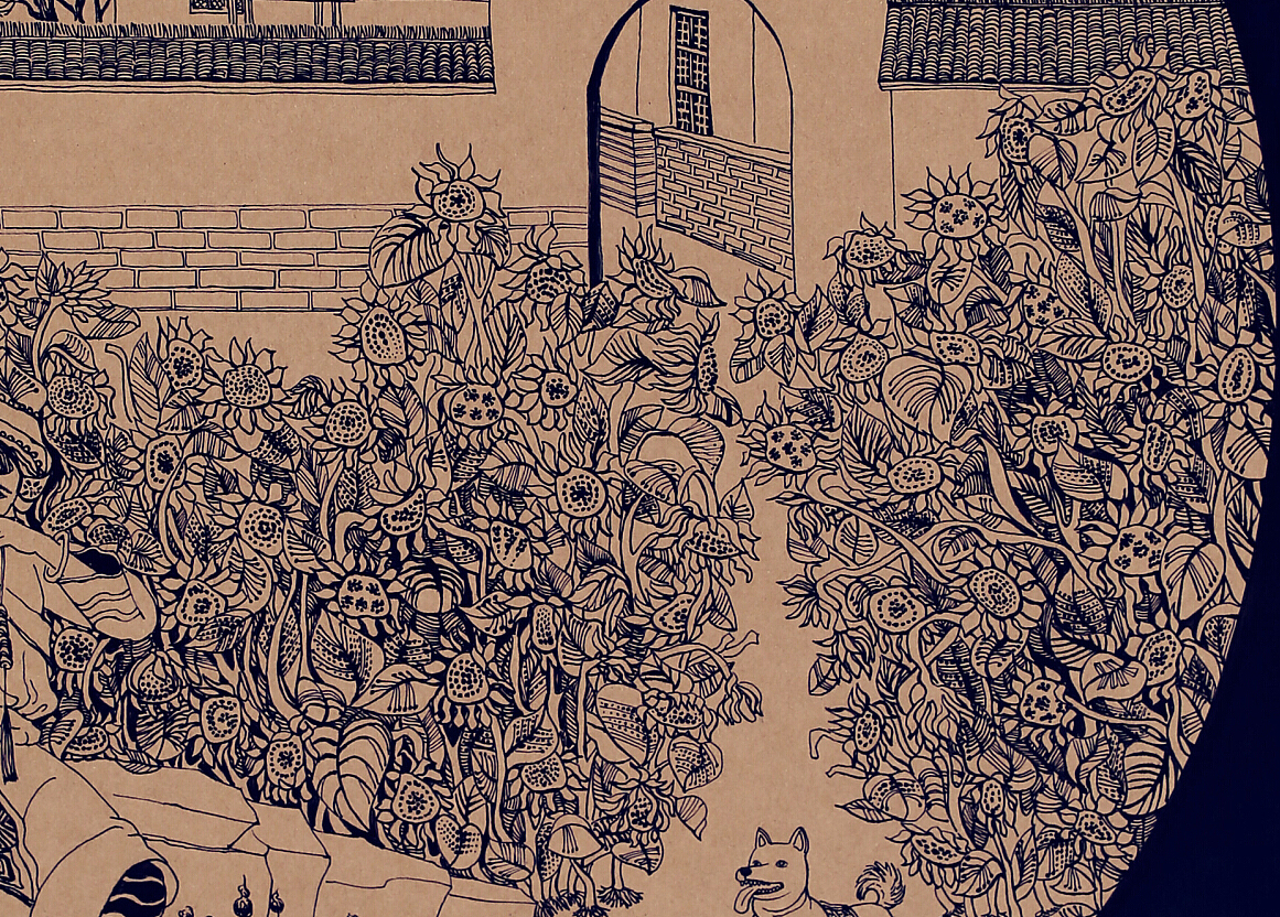 《梦古城》装饰画 湖北理工学院 #青春答卷2014#（图ZMTcwMTMzODA=） - 绘画 - 站酷设计师张沫沫1992原创素材 - 站酷ZCOOL
