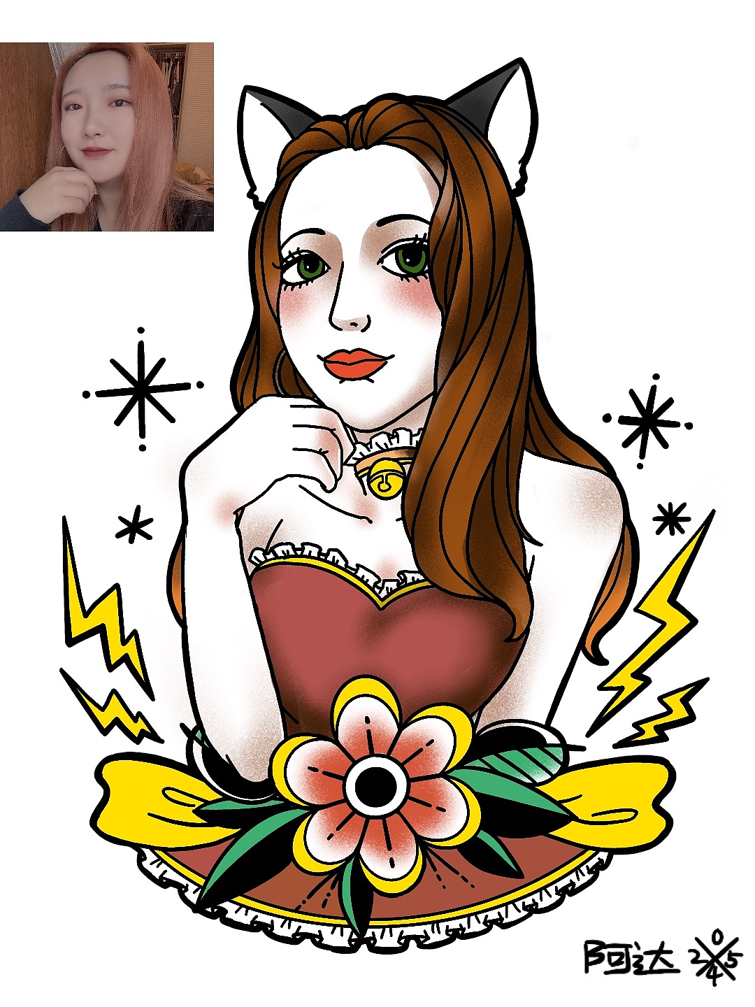 客订手稿（图ZMTU1ODUwNjI4） - 新锐潮流插画 - 站酷设计师ADA1998原创素材 - 站酷ZCOOL