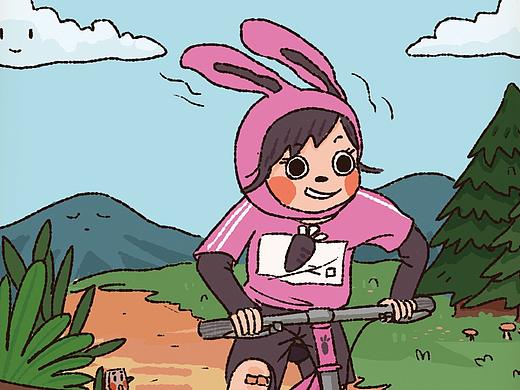 二口兔的拍立得日常（个人主页-ZNTA1MDQwNDA=） - 儿童插画 - 站酷设计师南里个南卷原创素材 - 站酷ZCOOL