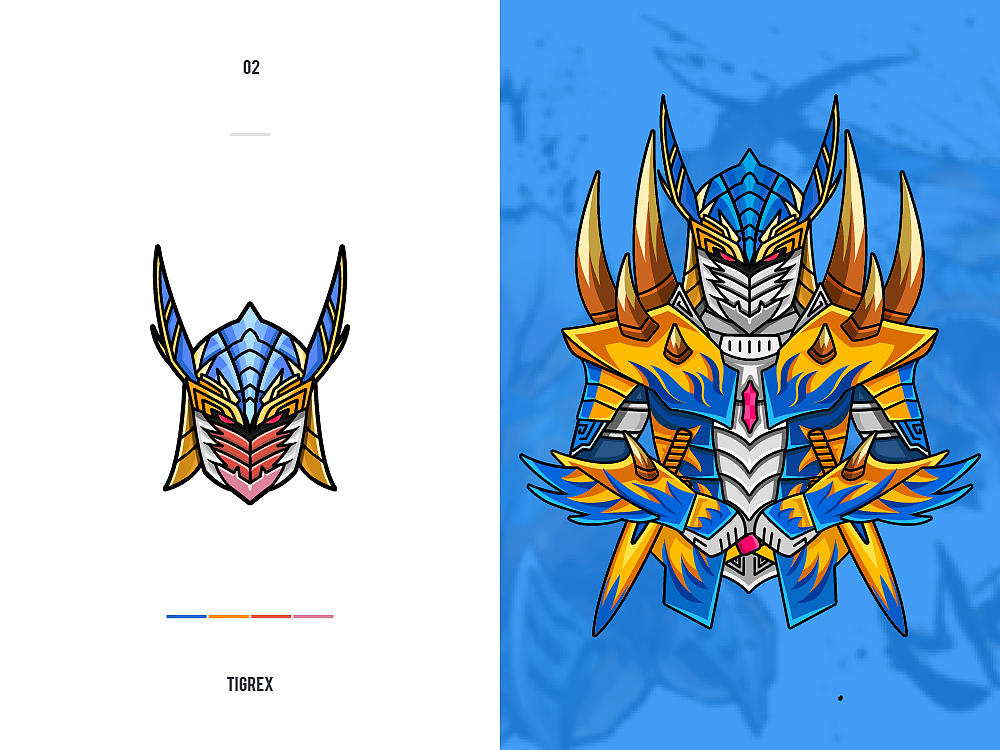 Monster Hunter——怪物猎人头像设计（图ZMTgxMjgzMzg4） - 创作习作 - 站酷设计师WuliaoJ原创素材 - 站酷ZCOOL