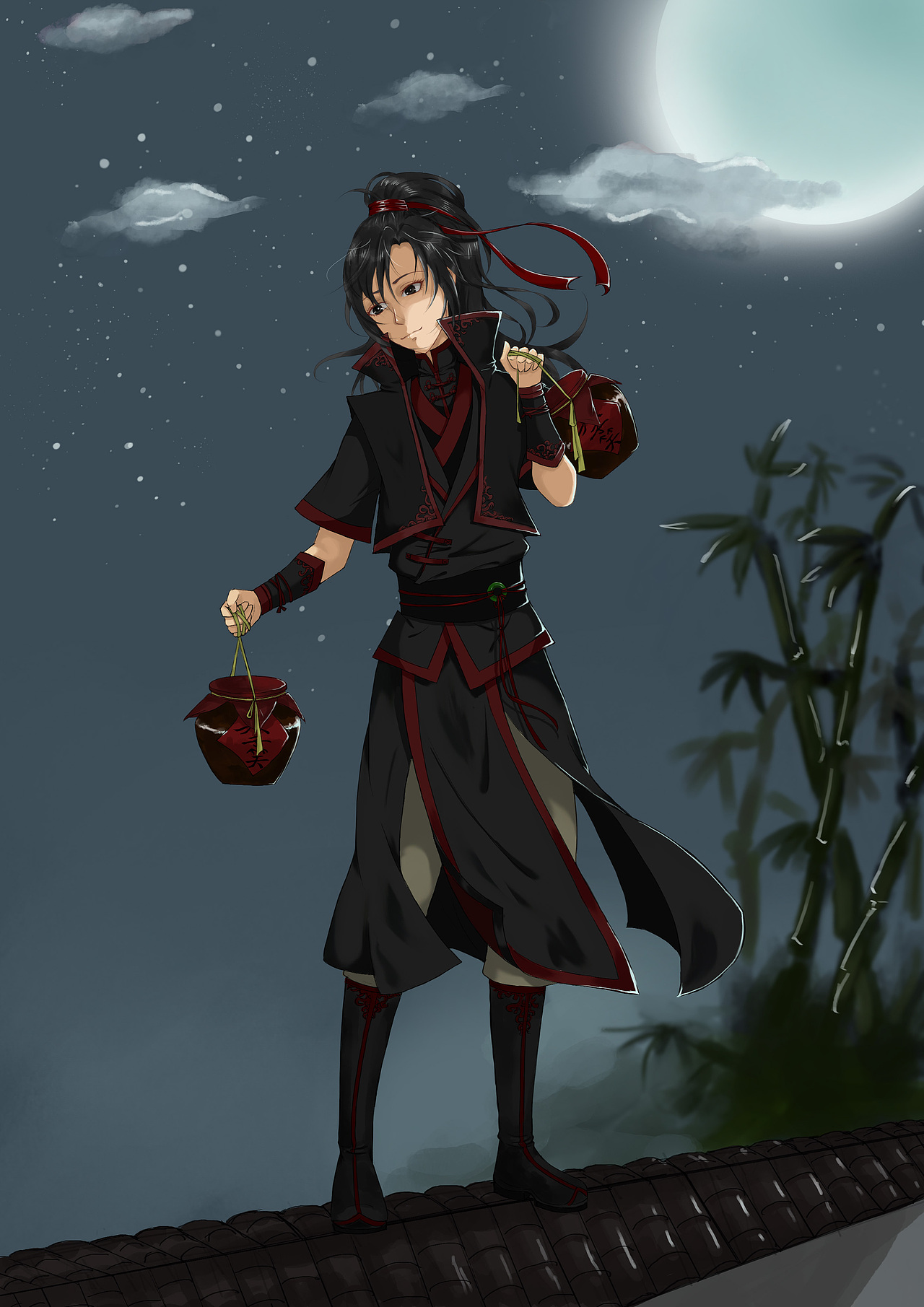 魏無羨（圖ZNDU3MTg2NDg=） - 創(chuàng)作習作 - 站酷設計師洛水沉心原創(chuàng)素材 - 站酷ZCOOL