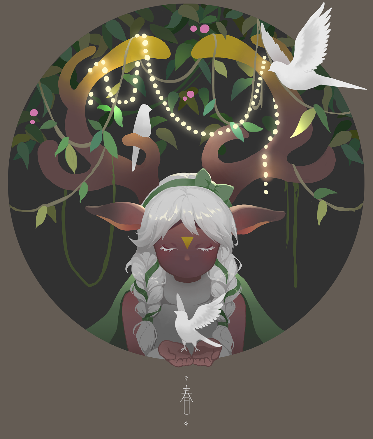 重组季麻花辫真的非常森系呀