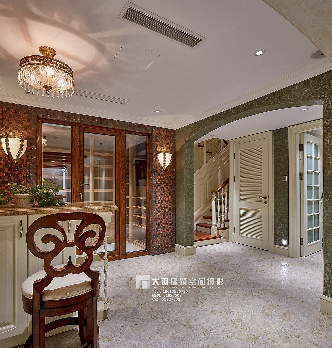 奢华美式别墅设计实景拍摄（图ZMjAxNjk3MjQ4） - 环境/建筑摄影 - 站酷设计师北京大羽空间摄影原创素材 - 站酷ZCOOL