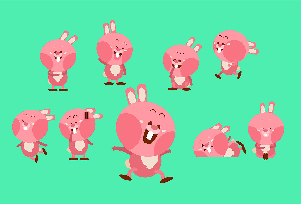 在线教育角色设计VI手册-儿童插画