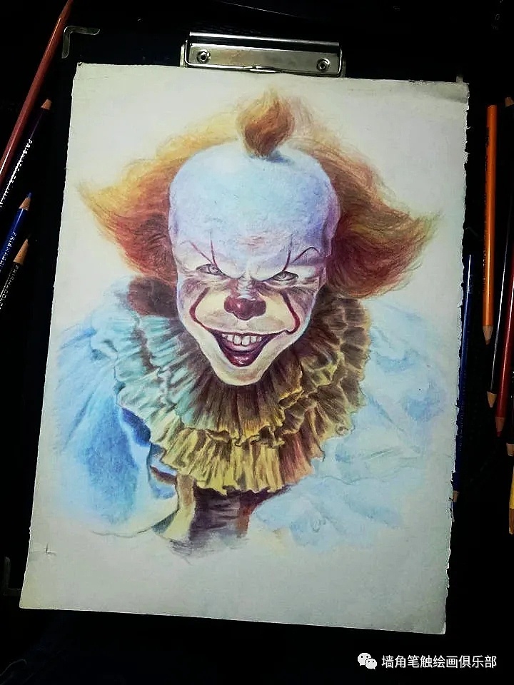 【彩铅教程】r级恐怖惊悚升级,《小丑回魂2》让人上头
