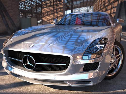 C4D+OC 汽车场景渲染练习（个人主页-ZMjY2NjcyNDA=） - 动画/影视 - 站酷设计师图灵光魔原创素材 - 站酷ZCOOL