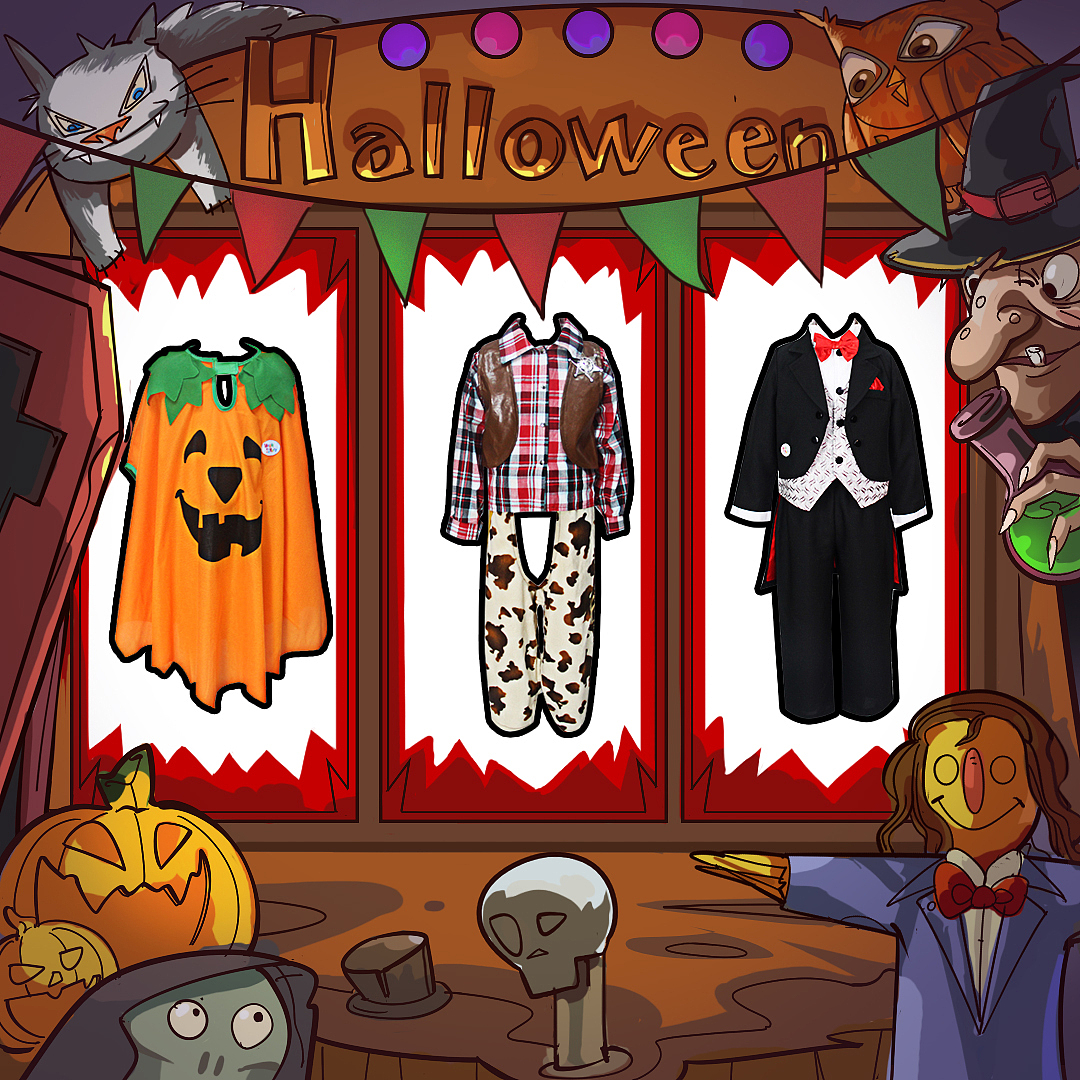 天猫万圣节（图ZMTMwNjA2NjY0） - 商业插画 - 站酷设计师杰斐逊原创素材 - 站酷ZCOOL