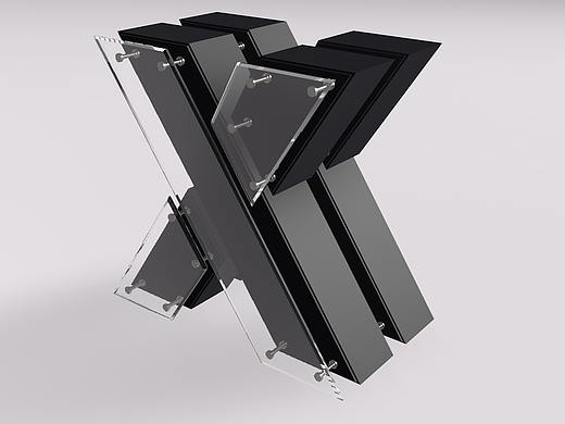C4D金属挤压字体3D建模