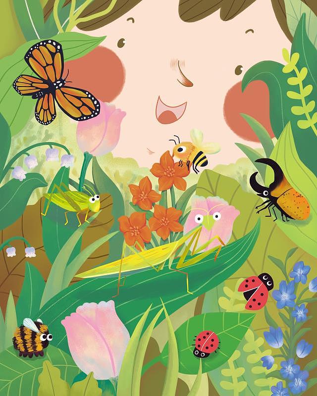 昆虫儿插|插画|儿童插画|呱太子 - 原创作品 - 站酷 (zcool)