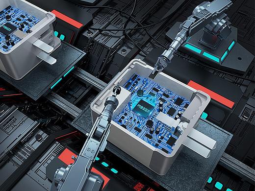 数码产品小场景渲染