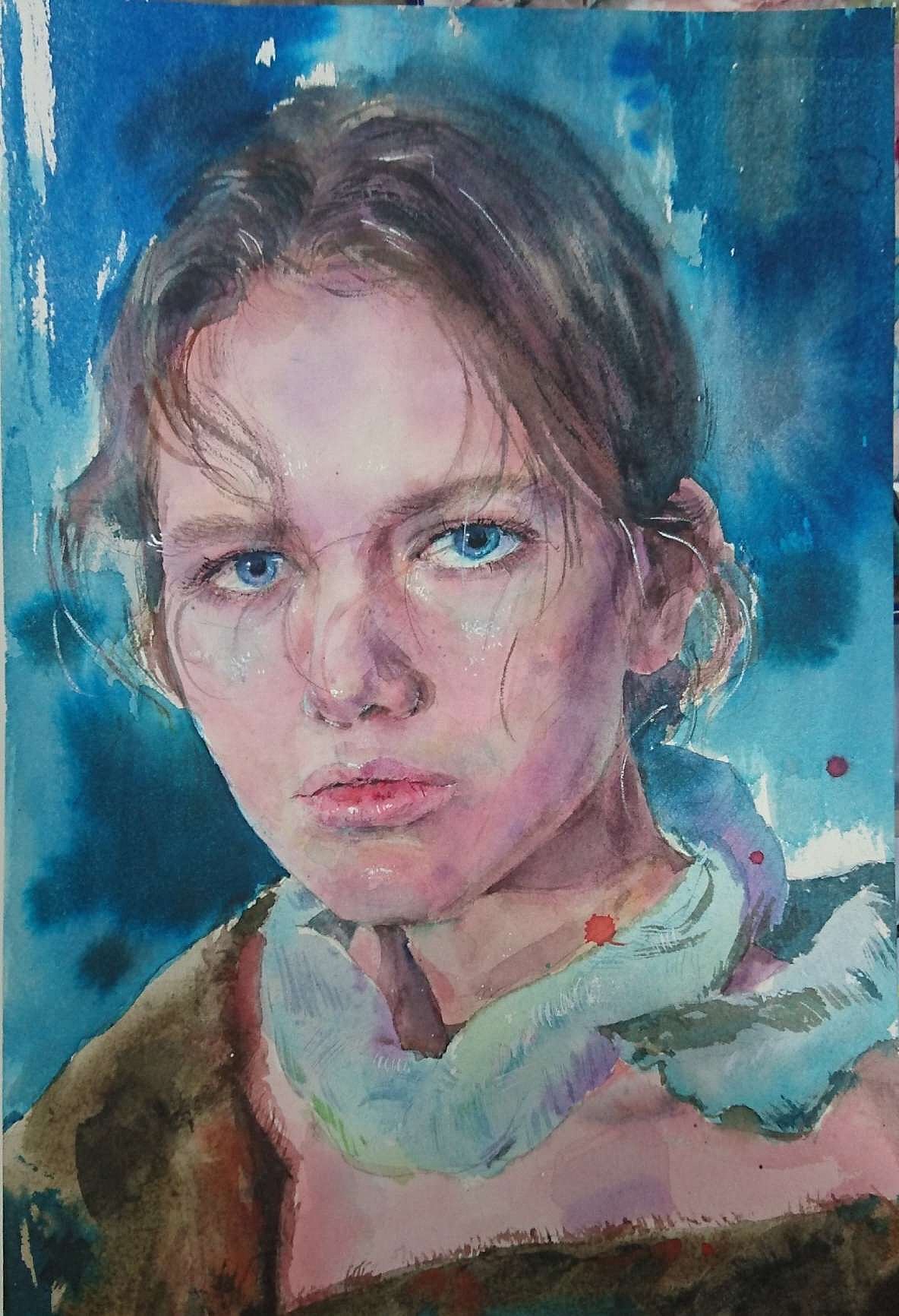 水彩人物画（图ZMjg2MTg1Mjc2） - 绘画 - 站酷设计师7pori原创素材 - 站酷ZCOOL