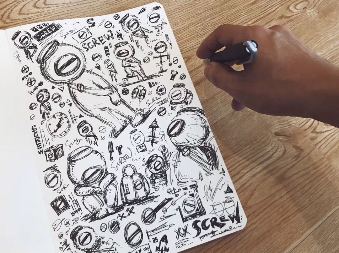 SCREW涂鸦手绘稿