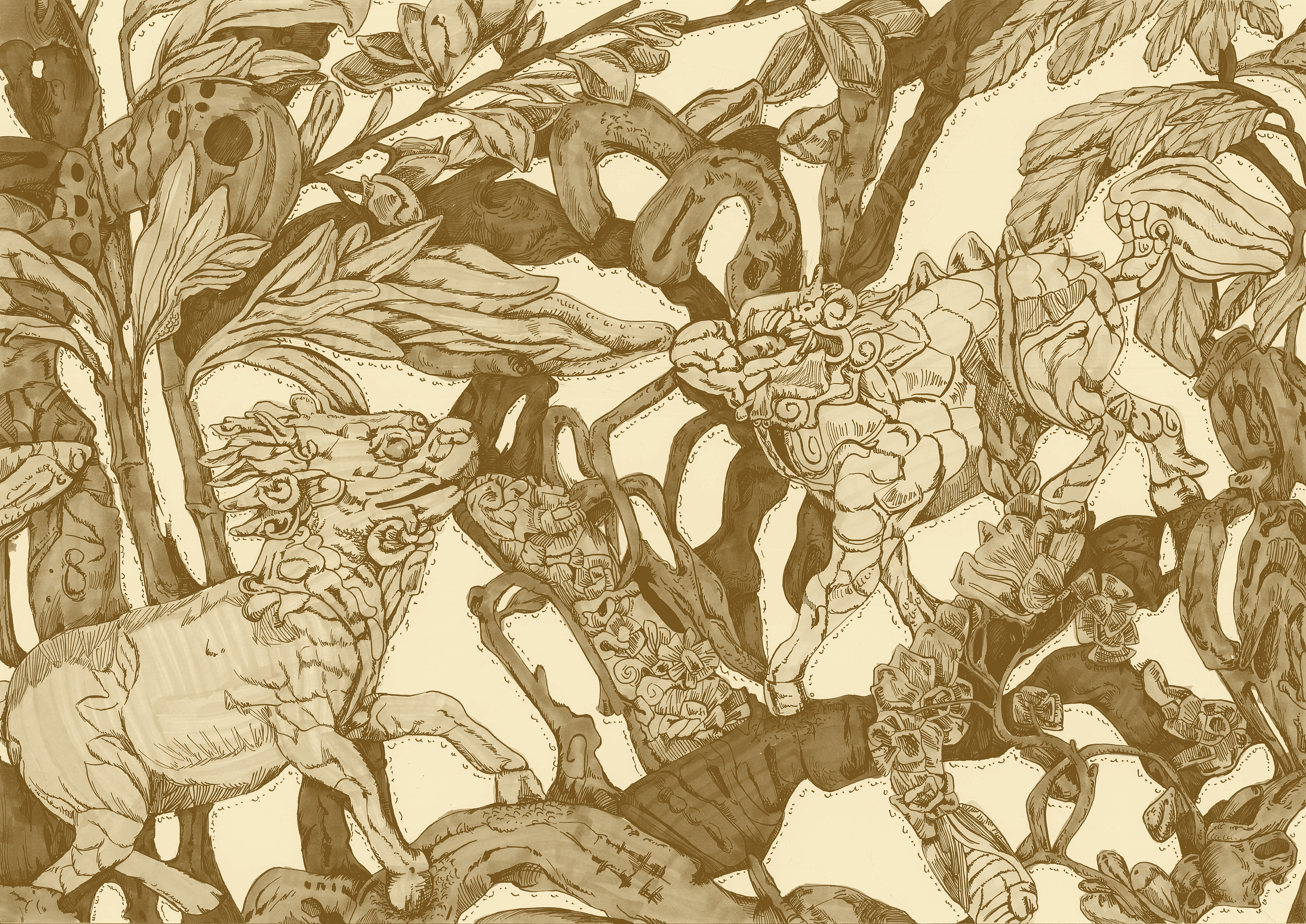 金漆木雕图案再设计