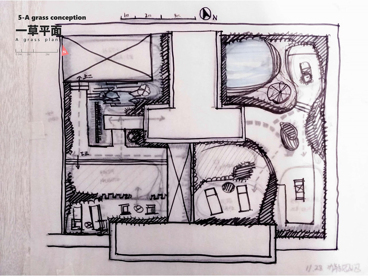 【温泉城屋顶花园景观方案设计】现代+中式(双风格)