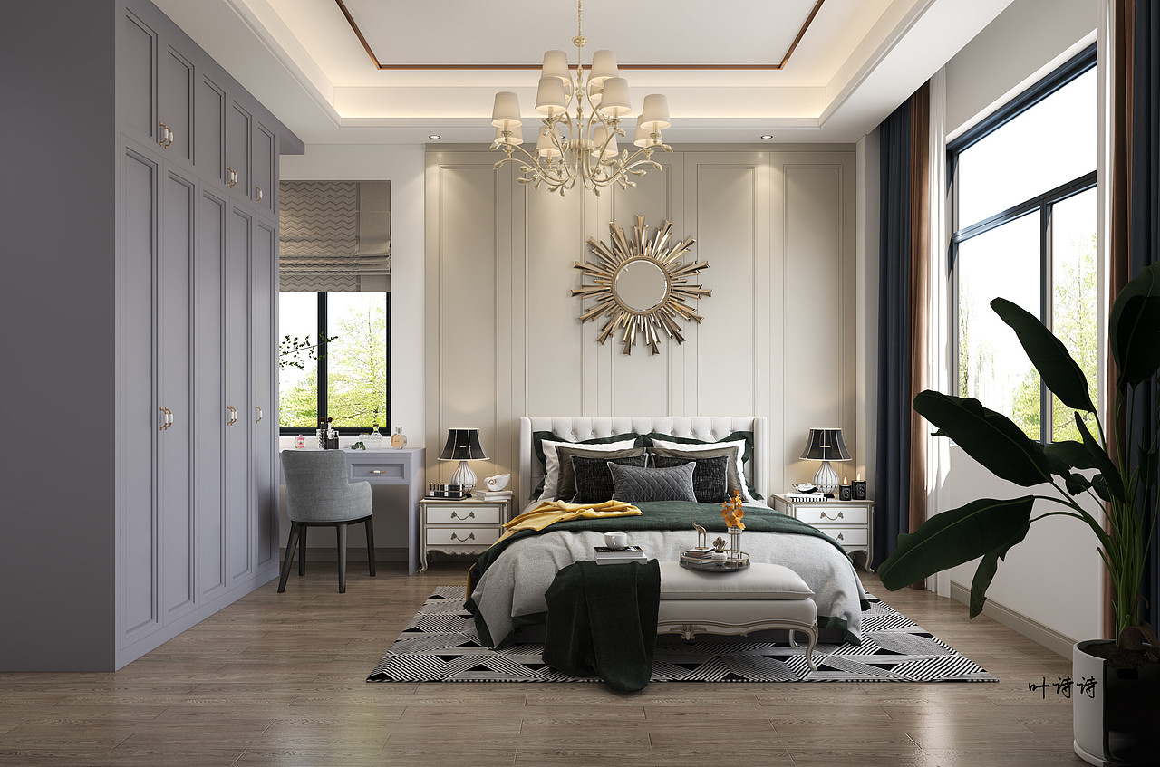 简欧大宅设计，华贵典雅气质非凡（图ZMjY1ODIwNTU2） - 家装设计 - 站酷设计师诗诗18156079928原创素材 - 站酷ZCOOL