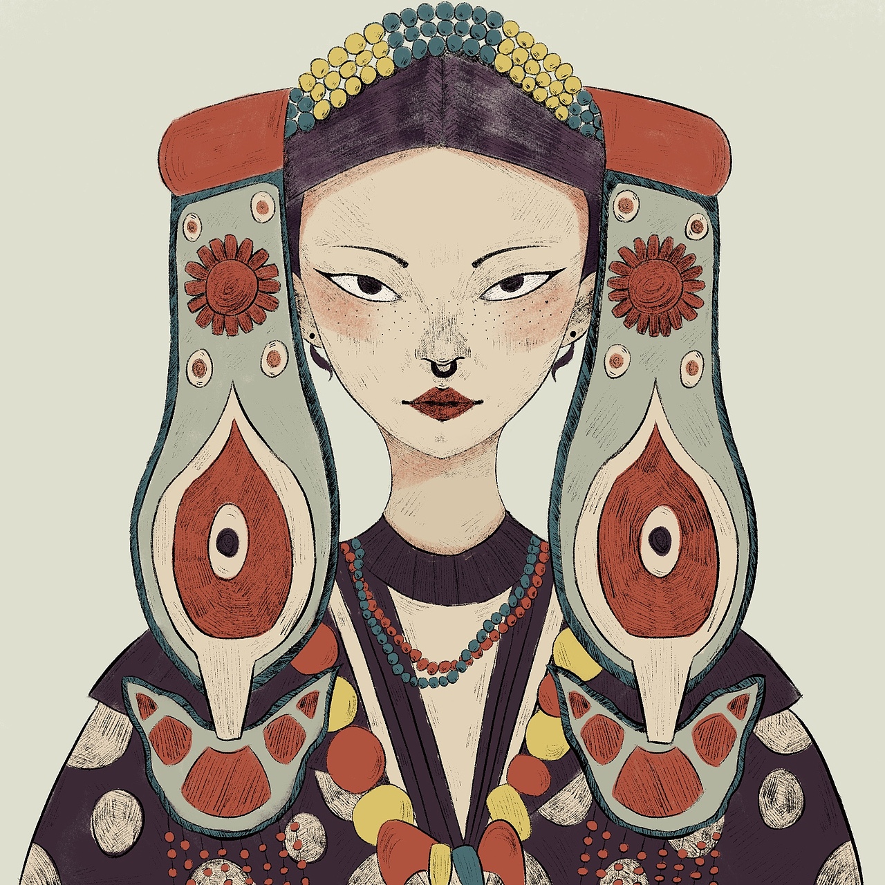 少数民族头像系列